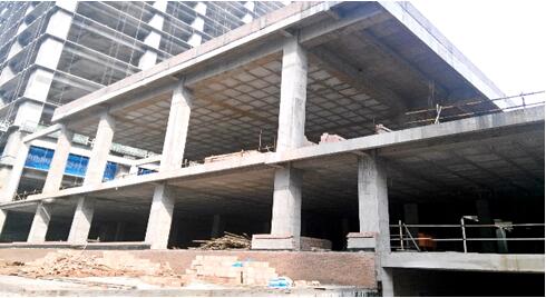 北城溫德姆大酒店裙樓及多功能廳 柱距8.4×8.4 23.1米×38.8米